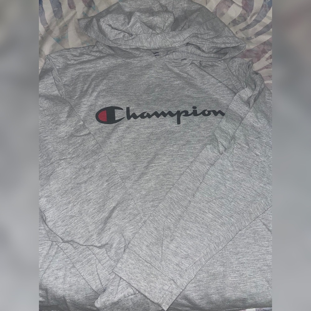Champion Grey sweatshirt with hoodie